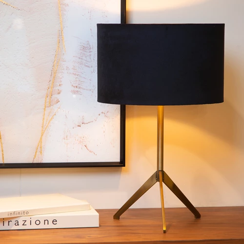 Lucide TONDO - Table lamp - Ø 30 cm - 1xE27 - Matt Gold / Brass - atmosphere 1